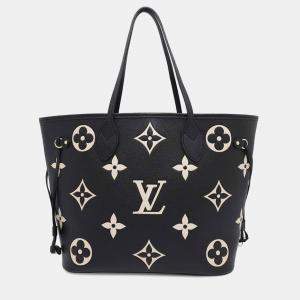 Louis Vuitton Neverfull Noir/Beige Monogram Empreinte Leather Size Mm
