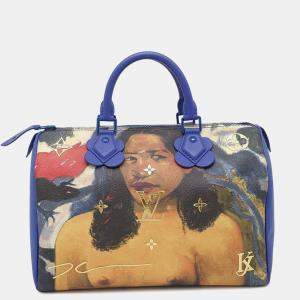 Louis Vuitton Speedy Gauguin Blue Pvc Masters Collection Size 30