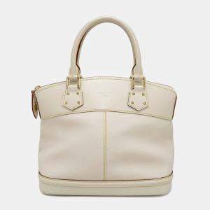 Louis Vuitton Lock It Blanc Suhali Leather Size Pm