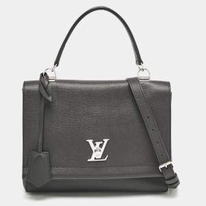 Louis Vuitton Black Leather Lockme II Bag