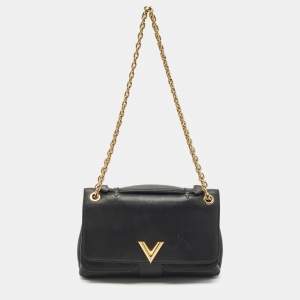 Louis Vuitton Black Monogram Leather Very Chain Bag