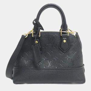 Louis Vuitton Black Leather Monogram Empreinte Neo Alma BB Handbag