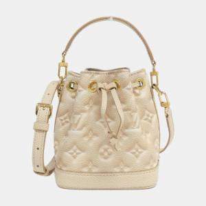 Louis Vuitton Light Pink Monogram Empreinte Leather Summer Stardust Nano Noe Shoulder Bag