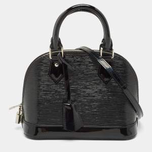 Louis Vuitton Black Electric Epi Leather Alma BB Bag