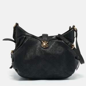 Louis Vuitton Black Monogram Mahina Leather XS Bag