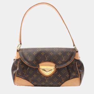 Pre Owned Louis Vuitton Beverly Mm Shoulder Bag Monogram Canvas Brown