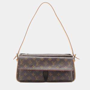 Pre Owned Louis Vuitton Brown Monogram Canvas Vivacite MM Shoulder Bag