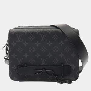 Louis Vuitton Gray Monogram Eclipse Canvas Steamer Messenger Bag