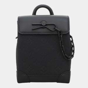 Louis Vuitton Black Taurillon Leather Monogram Nano Steamer Bag