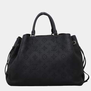 Louis Vuitton Black Monogram Leather Bella Tote Mahina Bag