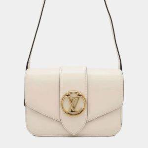 Pre Owned Louis Vuitton Smooth Cowhide Leather Pont Neuf Shoulder Bag