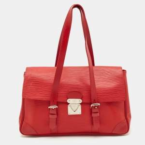 Louis Vuitton Red Epi Leather Segur MM Bag