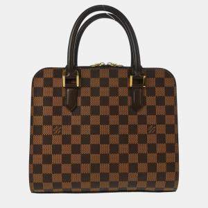 Pre Owned Louis Vuitton Brown Damier Triana Handbag