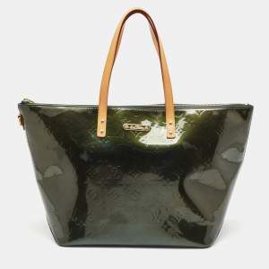 Louis Vuitton Vert Bronze Monogram Vernis Bellevue GM Bag