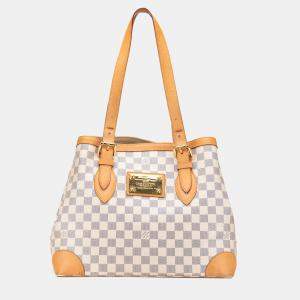 Louis Vuitton White Damier Azur Hampstead MM Bag
