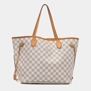 Louis Vuitton White Damier Azur Neverfull MM