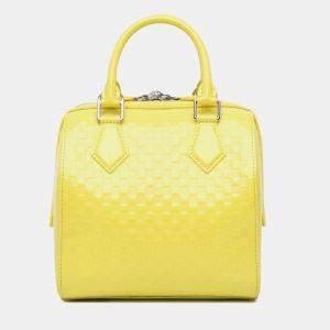Louis Vuitton Yellow Damier Facette Speedy Cube PM