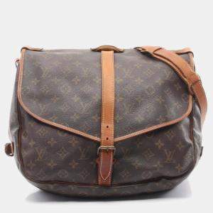 Louis Vuitton Brown Monogram Canvas Saumur 35 Shoulder Bag