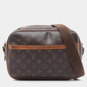 Pre Owned Louis Vuitton Brown Monogram Canvas Reporter PM Shoulder Bag