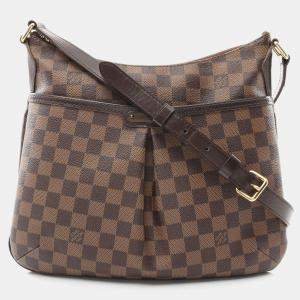 Pre Owned Louis Vuitton Brown Damier Ebene Bloomsbury PM Shoulder Bag