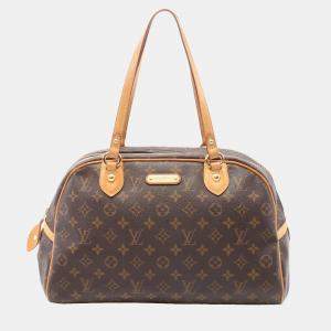 Pre Owned Louis Vuitton Brown Monogram Canvas Montorgueil GM Shoulder Bag