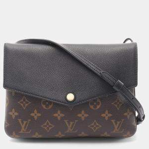 مملوكة مسبقًا  Louis Vuitton Brown Black Monogram Twice Shoulder Bag
