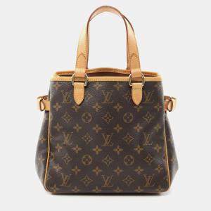 Louis Vuitton Brown Monogram Leather Batignolles Handbag