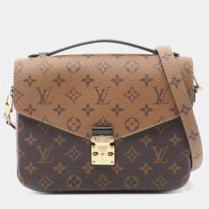 Pre Owned Louis Vuitton Monogram Reverse Pochette Metis MM Crossbody Bag