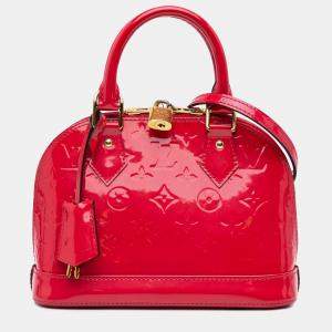 Louis Vuitton Red Monogram Vernis Alma BB