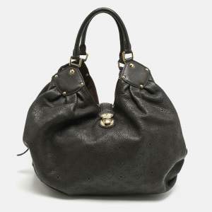 Louis Vuitton Ebene Monogram Mahina Leather XL Bag