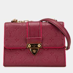 Louis Vuitton Red Monogram Empreinte Saint Sulpice BB