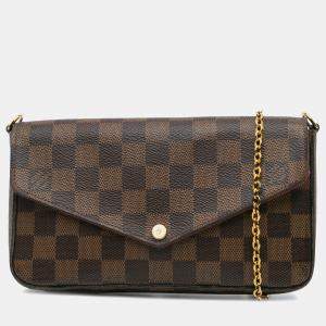 Louis Vuitton Brown Damier Ebene Pochette Felicie