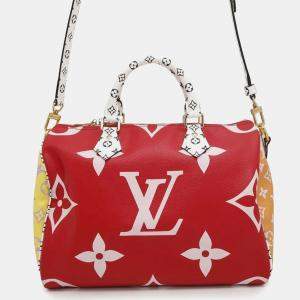 Louis Vuitton Rouge Monogram Giant Speedy Bandouliere 30 NM Shoulder Bag