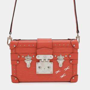 Louis Vuitton Salmon Pink Epi Leather Petite Malle Shoulder Bag