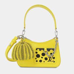 Louis Vuitton Yellow Leather Epi Malellini Shoulder Bag