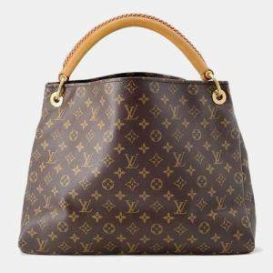 Pre Owned Louis Vuitton Beige Monogram Artsy MM Shoulder Bag