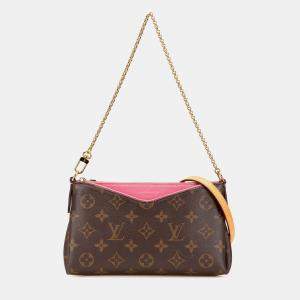 Louis Vuitton Brown Monogram Pallas Clutch
