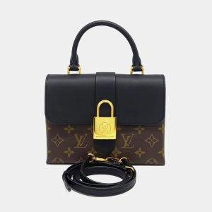 Louis Vuitton Black Brown Coated Canvas and Leather Rocky BB bag