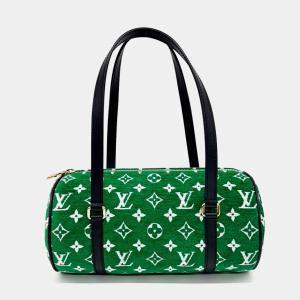 Louis Vuitton Green Fabric Papillon bag