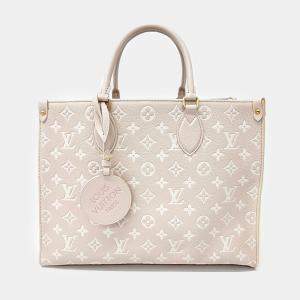 Louis Vuitton Beige Leather Empreinte On The Go MM bag