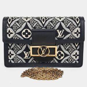 Louis Vuitton Black Fabric 1854 Dauphin Chain Wallet