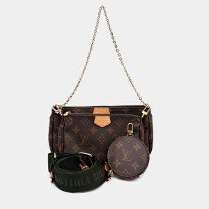 Louis Vuitton Brown PVC Monogram Multi Pochette Accessua bag