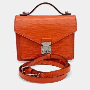 Louis Vuitton Orange Epi Leather Monceau BB bag