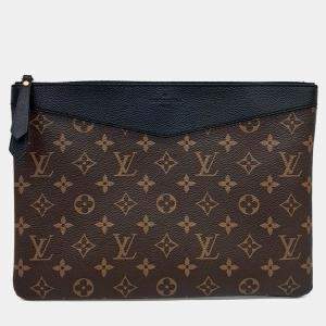 Pre Owned Louis Vuitton Brown PVC Daily Clutch