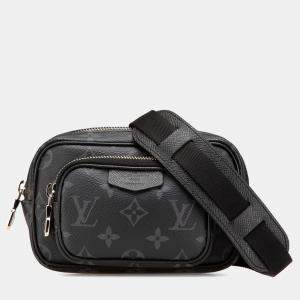 Pre Owned Louis Vuitton Black Monogram Eclipse Taigarama Outdoor Pouch
