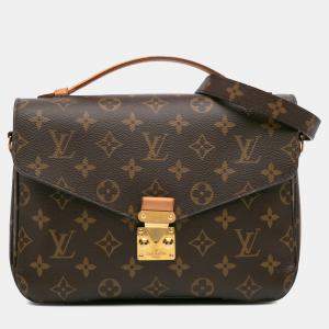 Louis Vuitton Brown Monogram Pochette Metis