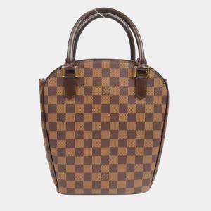 Pre Owned Louis Vuitton Brown Damier Canvas Sarria Seau Handbag