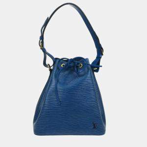 Louis Vuitton Blue Epi Leather Petite Noe Shoulder Bag