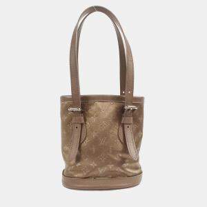 Louis Vuitton Gray Monogram Satin Little Bucket Handbag