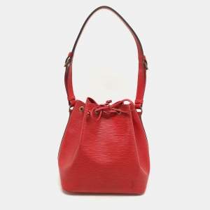 Louis Vuitton Red Epi Leather Petit Noe Bag
